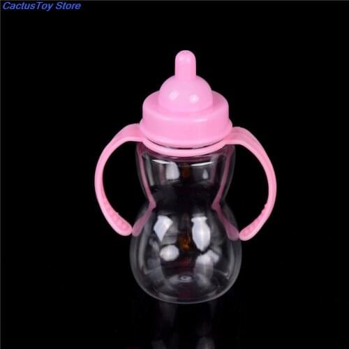 Durable plastic Magic mike bottle baby doll feeding bottle feeder nipple for doll toy milk bottle 90*50*120mm