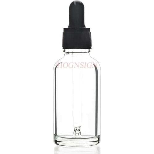 Transparent screw-top glass dropper bottle 100ml sealed dropper chemical experiment equipment essential oil bottle