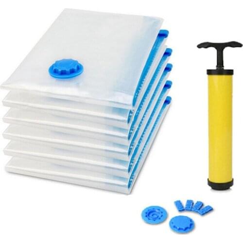 Vacuum Bag Storage Bag Home Organizer Transparent Border Foldable Clothes Organizer Seal Compressed Travel Saving Bag Package