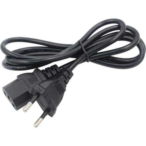EU Euro 2-prong AC power cord cable lead EU CEE716P to IEC 320 C13 for Laptop Charger Power Cords 1000W