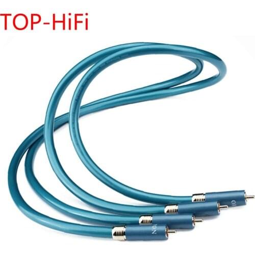 TOP-HiFi Pair 8N OCC Ortofon RCA Cable CD Amplifier Interconnect 2RCA Male to Male Audio RCA Intercomnncet Cables
