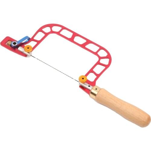 U-Shaped Hand Saw with Lever Tension Saw Hand Tool Spiral Saw Blade for Jewelry Tool Woodworking Tool