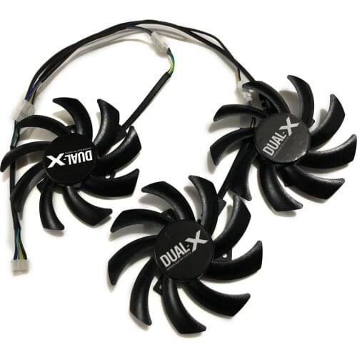 1 set PLD09210S12HH GPU VGA Cooler Fan For Sapphire R9 390 8G PRO R9 390X 8G D5 OC Tri-X R9 290 Tri-X OC Video Card Cooling