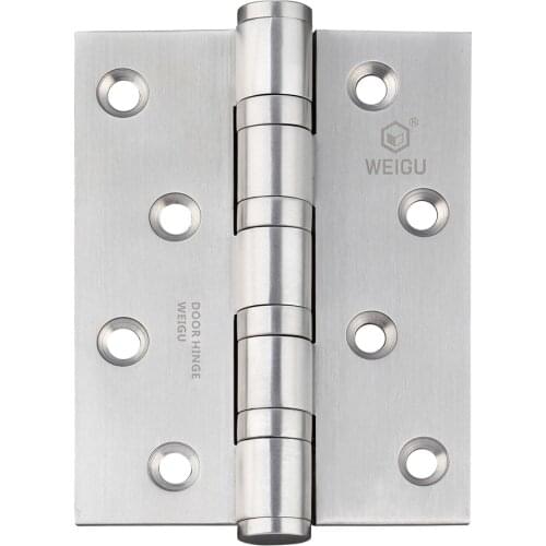 1 Pair of Stainless Steel Material Door Ball Bearing Hinge High Quality Color SS (4 inch*3 inch *3.0 mm)