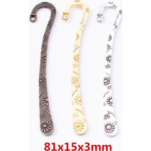 10pcs Bookmark Vintage Ancient zinc alloy charms pendant suitable for DIY Bracelet Necklace metal jewelry accessories 7362