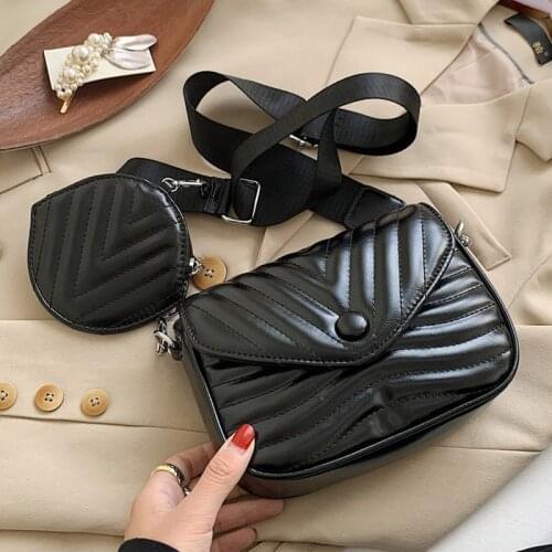2 supplier women shopping bag luxury PU leather shoulder bag female casual chains belt composite bag lady handbag and purse