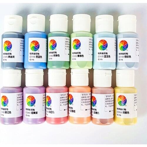 24 Colors concentrated glaze pigment Underglaze lead-free ceramic pigments middle temperature glaze pottery Painted pigment set