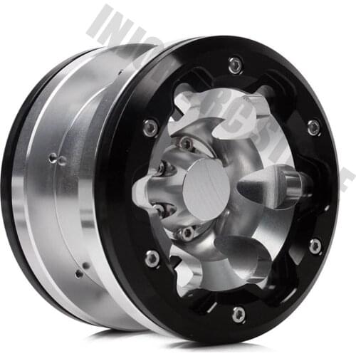 4Pcs 2.2" Metal Beadlock Wheel Rim for 1/10 RC Rock Crawler Axial SCX10 RR10 90053 AX10 Wraith 90056 90045 YETI KM2