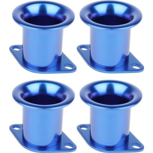 4pcs For Toyota Corolla AE86 GTS Velocity V-stacks Airbox Intake V Stack Add Horse Power 20V 4AG ITB/ITBs Air Horn Funnel Blue