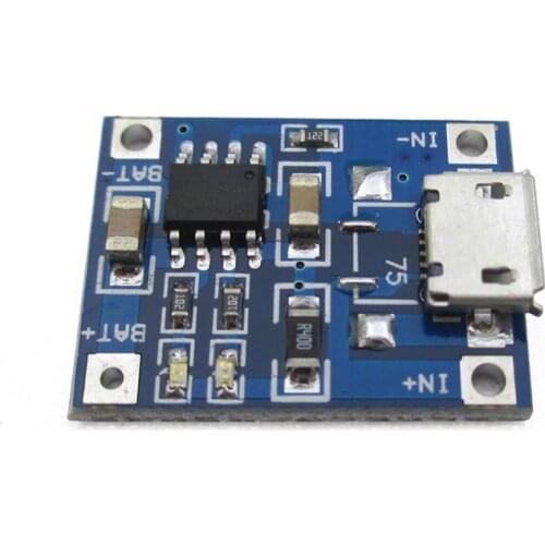 5pcs DIY Micro USB 5V 1A 18650 TP4056 Lithium Battery Charger Module Charging Board