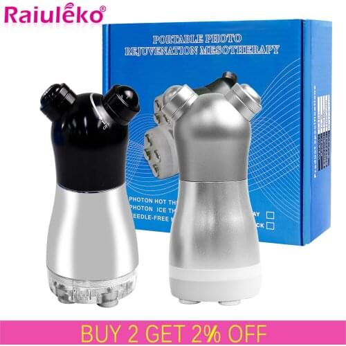 5 in 1 LED Photon Face Lifting Facial Mesotherapy Electroporation RF Radio Frequency Tighten Wrinkle Removal Skin Care Massager