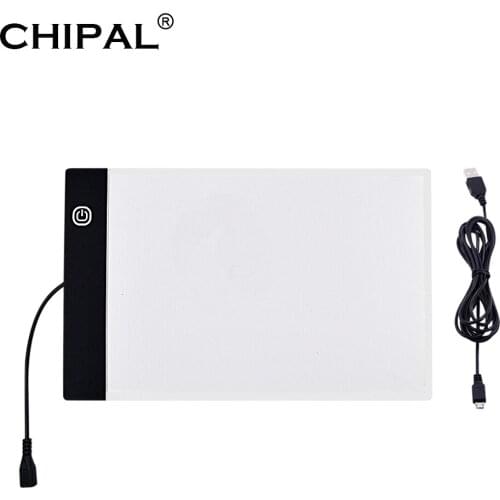 CHIPAL Digital A5 Drawing Tablet LED Light Box Art Graphics Copy Board Electronic USB Diamond Painting Writing Pad Graphic Table