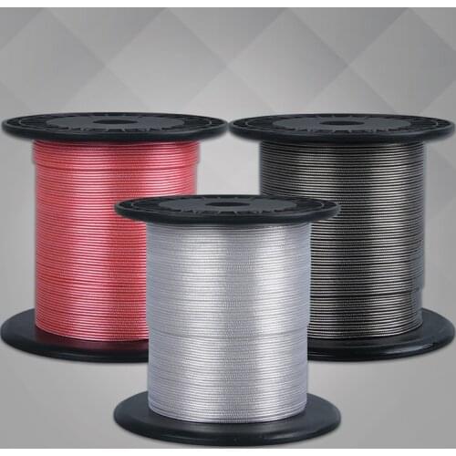 D74 Earphone-Cable 5N OCC Silver-Plated Copper Twisted Around Silver-Plated Foil Wire 25AWG DIY Bulk Wire