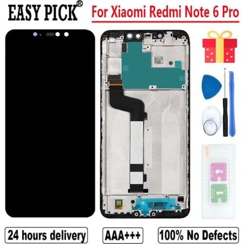 For Xiaomi Redmi Note6 Pro LCD Display Touch Screen Digitizer Assembly Free Tools For Redmi Note 6 Pro LCD Display