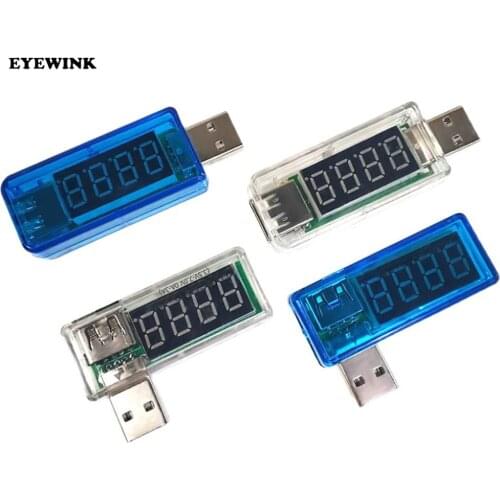 10PCS mart Electronics Digital USB Mobile Power Charging Current Voltage Tester Meter Mini USB Charger Doctor Voltmeter Ammeter
