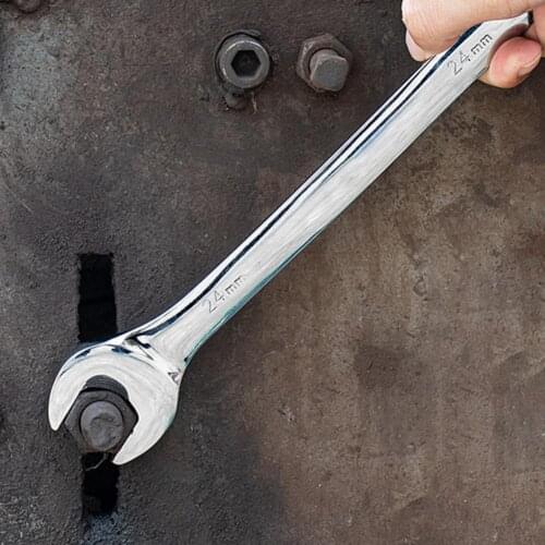 6-15mm Dual Open Head Wrench Double Open End Spanner Carbon Steel Metric Torque Gear Socket Nut Hand Tools for Auto Repair