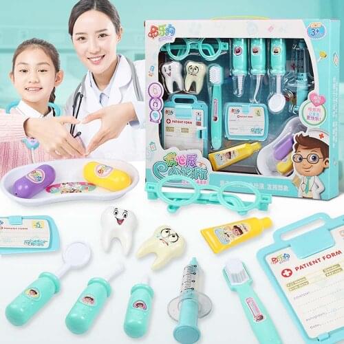 Girls Games Kids Doctor Set Hospital Pretend Play Dentist Toys Role-playing Games Medical Kit Dr. Toys For Children gift