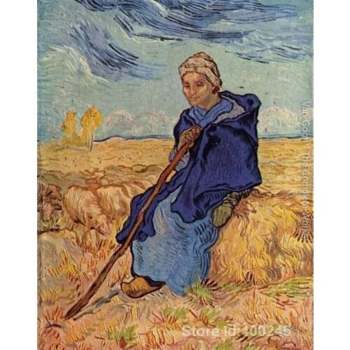 Online Art Gallery Vincent Van Gogh Handmade oil paintings old woman sitting High quality