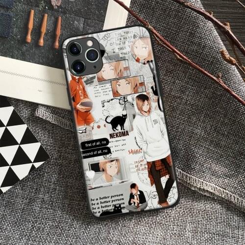 Kenma Kozume Haikyuu!! Anime Soft Silicone Glass Phone Case for IPhone SE 6s 7 8 Plus X Xr Xs 11 12 Mini Pro Max Samsung