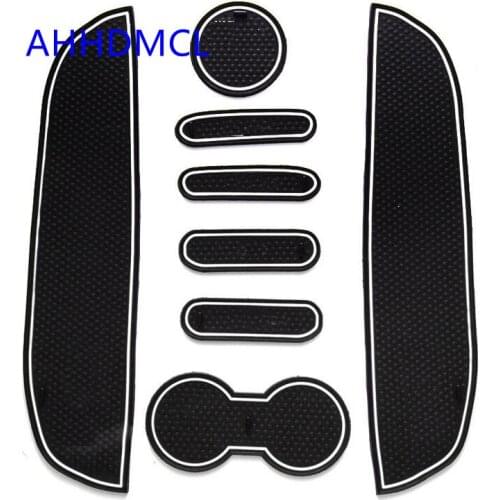 Car Door Gate Slot Mats Cup Armrest Storage Pad Mat For MG MG3 2011 2012 2013 2014 2015 2016