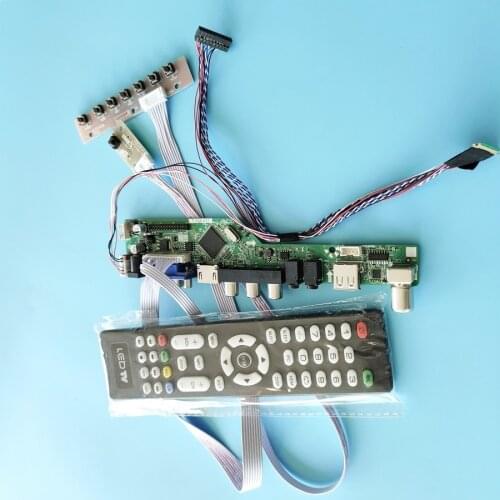 60Hz monitor LVDS fit N184H6/N184HGE/LTM184HL01/LTN156HT01 1920*1080 WLED 40-Pin VGA+USB+AV screen drive control board kit