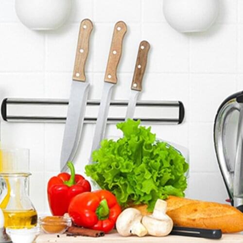 Tacy Magnetic Knife Holder Rack Bar Heavy Duty Modern Aluminum Structure Knife Strip with Included Anchors and Screws