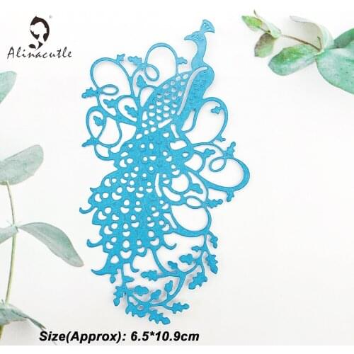Metal Cut Dies Peacock DIY Scrapbooking Paper Craft Handmade Card Album Punch Art Cutter Aliancutle Cutting Dies