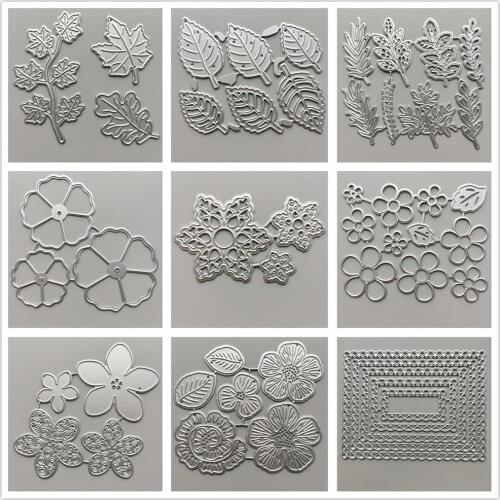 28 Styles can Choose) 2021 Flowers Metal Cutting Dies DIY Scrapbooking Paper Photo Album Crafts Lace Mould Punch Stencils