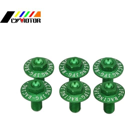 Motocycle Fork Guard Screw Bolt For KX80 KX85 KX125 KX250 KX250F KX450F KLX450R KLX250 D-TRACKER RMZ250 250SB KX 80 85 125 250
