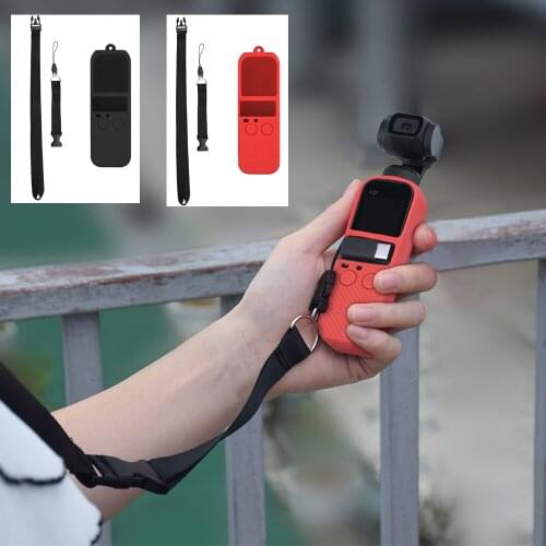 Gimbal Camera Soft Silicone Case Lanyard for DJI Osmo Pocket Dustproof Anti-lost Wrist Strap Lanyard Handheld Gimbal Accessories