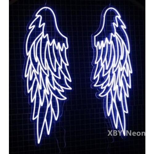 Custom Neon Sign Аngel Wings Neon Sign Event Party Birthday Wedding Decor Angel LED Neon Light Home Room Wall Decor