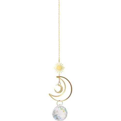 Faux Crystal Pendant Beautiful Stable Lightweight Chandelier Wind Chimes Prisms Hanging Sun Catcher Rainbow Maker Decoration