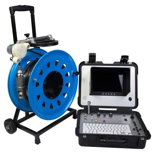 Professional CCTV Video Rotation Camera System Deep Water Well Inspection Camera With 200M Soft Cable