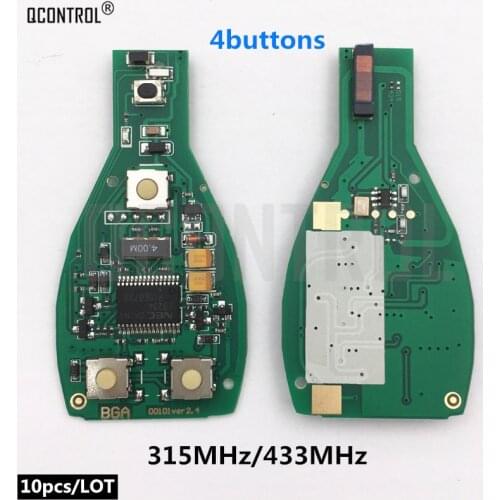 QCONTROL Car Remote Smart Key Electronic Circuit Board for Mercedes Benz Can Replace Original NEC and BGA Year 2000