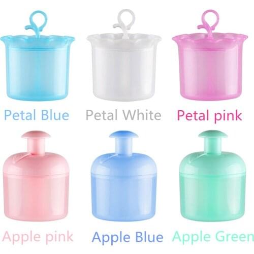 Pink Blue White Green 12 pcs/lot Petal / Apple Foaming Tool Empty Plastic Foaming Bottle Manual Bubbling Cup New arrival