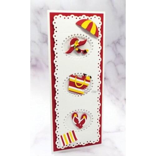 Mmao Crafts Metal Steel Cutting Dies New Garland hole photo frame Stencil For DIY Scrapbooking Paper/photo Cards Embossing Dies