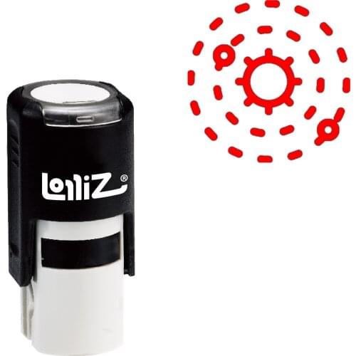 LolliZ Solar System Self-Inking Rubber Stamp - Modern Symbol Series