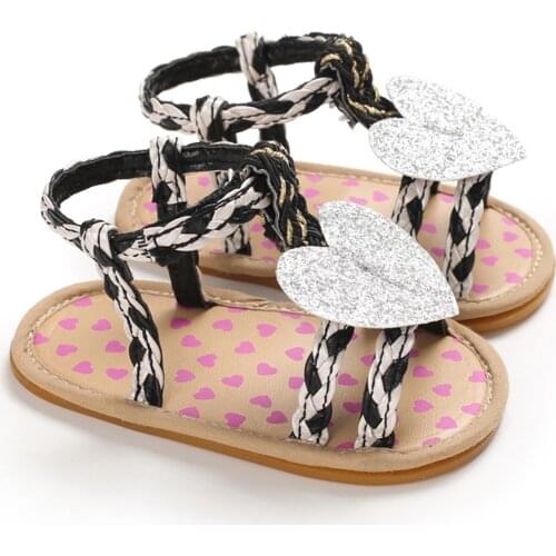 TELOTUNY Sandals Toddler Infant Kids Baby Girl Soft Sole Applique Sandals Hook&loop Bling Summer Baby Shoes Single Shoes 0-15M