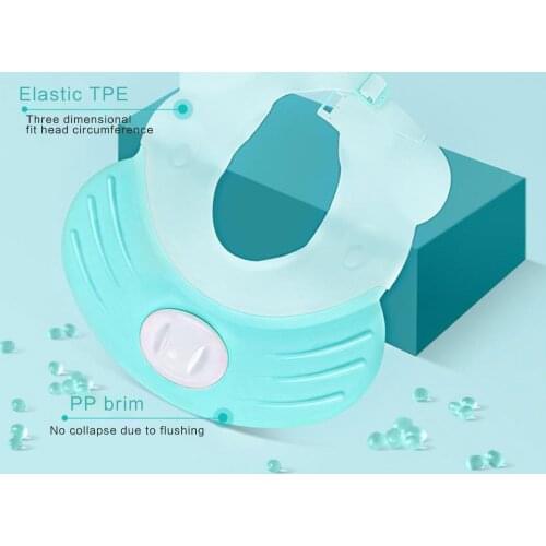 Baby Shower Cap, Unisex Adjustable Waterproof Bathing Cap Protective Hat for Bathing, Pink/Yellow/Green