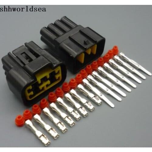 Shhworldsea 5/30/100sets kit 2.3mm 8 way 8 pin male female waterproof wire connector FW-C-8F-B FW-C-8M-B