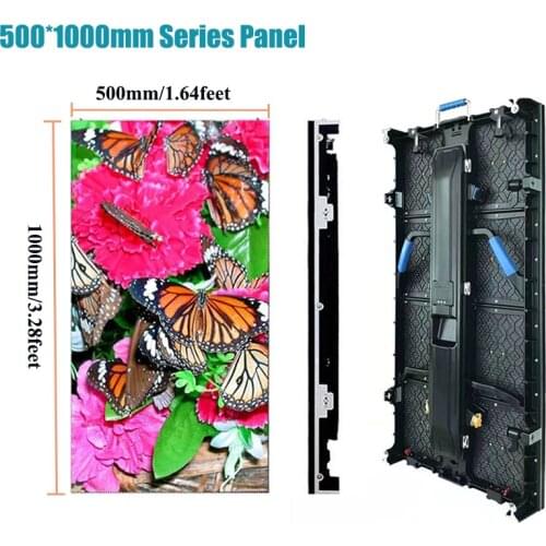 Led Video Wall Billboard Screen Panel, P4.81 Indoor LED Display RGB Module 500*1000mm 128*256pixels For Advertising