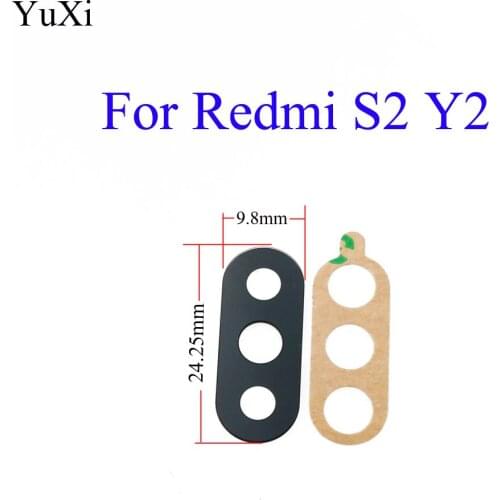 YuXi For Xiaomi Redmi S2 Y2 Rear Back Camera Glass Lens Cover With Adhesive