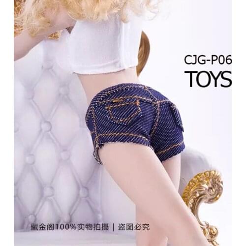 1/6 Female soldier denim shorts hot pants clothing model for 12 action figure