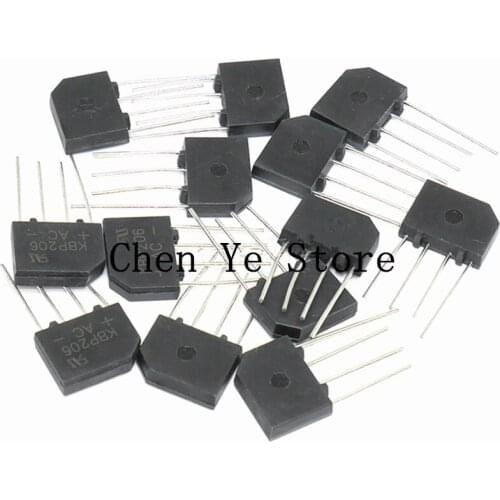 Free Shipping10PCS KBP206 DIP-4 KBP206G Bridge Rectifier 2A 600V new original