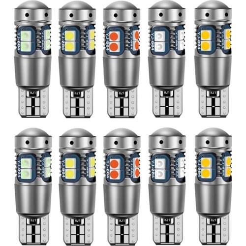 10Pcs T10 W5W 194 501 2825 192 High Quality Super Bright 3030 LED Bulbs Auto Parking Lights Wedge Reading Dome Lamp Car Goods