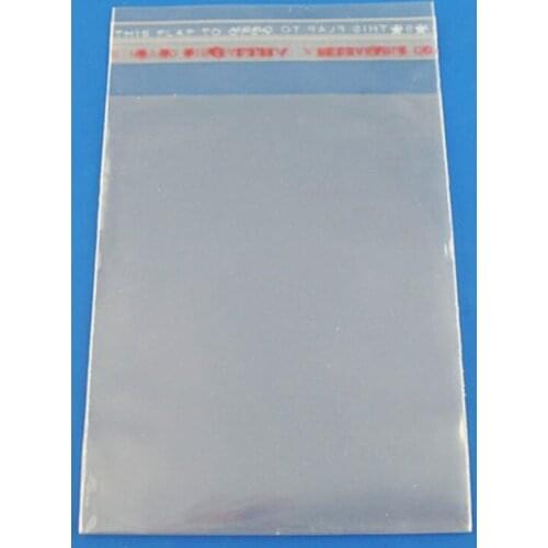 200 Clear Self Adhesive 7cm x 13cm Peel and Seal Plastic Bags for Small Objects, Jewellery, Arts and Crafts Display Packaging