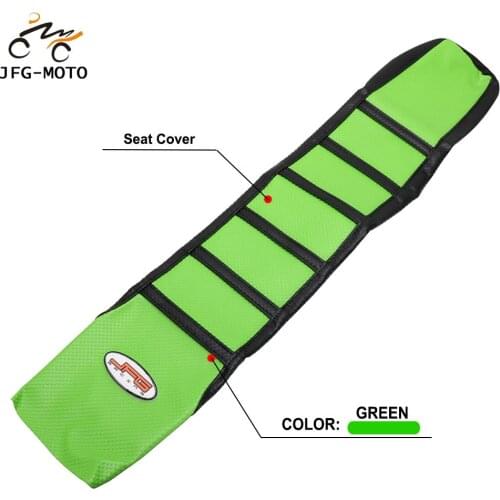 Motorcycle Rubber Striped Leather Soft Grip Gripper Skin Seat Cover For Kawasaki KXF250 KXF450 KXF 250 450 2006 2007 2008
