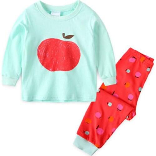 Spring&Autumn Kids Pajamas Set Baby Boys Cotton Sleepwear Girls Pyjamas Suit Costumes Cartoon Nightgown Robes Children Clothing