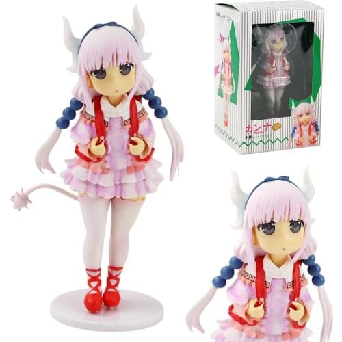 19cm Cartoon Kanna Kamui Figure Toys Kobayashi-san Chi No Maid Dragon Decoration Figurine PVC Model Dolls
