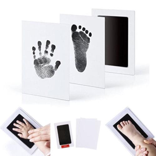 Hot Newborn Baby Souvenirs Inkless Wipe Baby Kit-Hand Foot Print Keepsake Footprint Handprint Hand Footprint Makers New Arrival